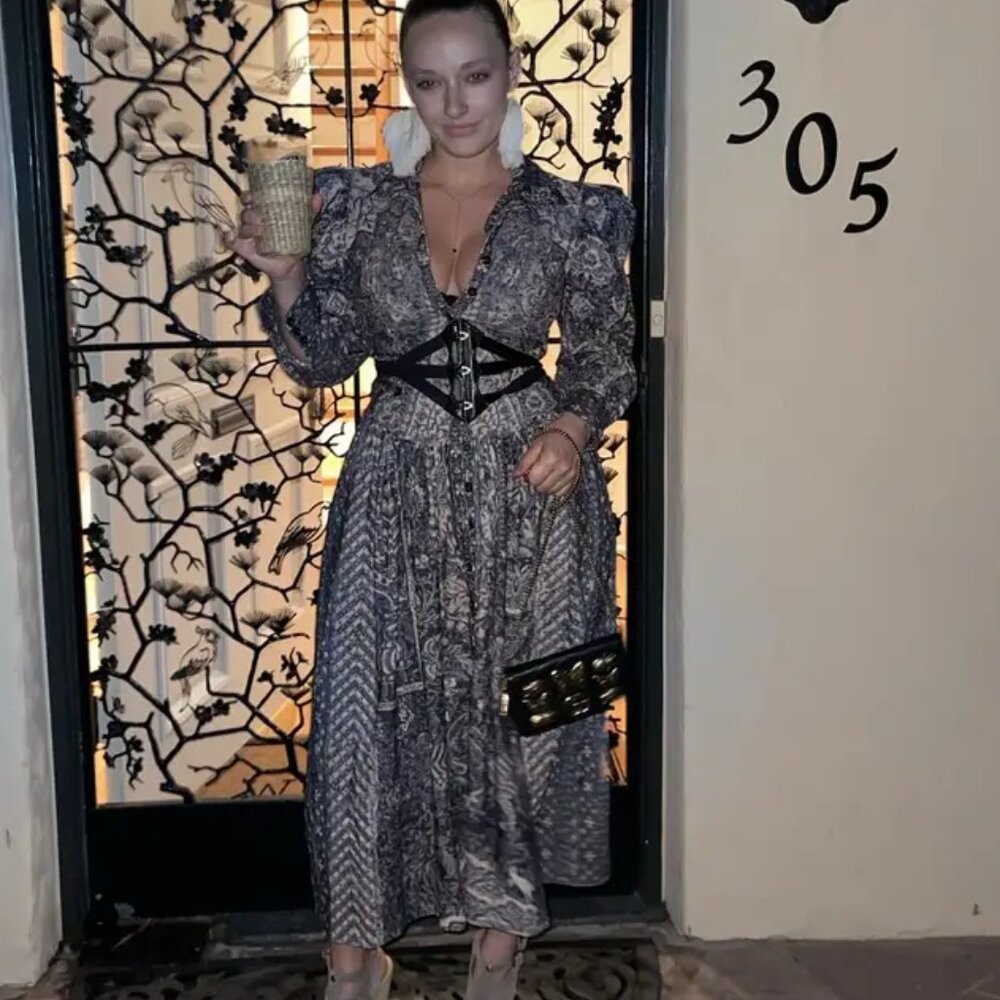 Ulla Johnson Lucinda Puff Sleeve Victorian Inspired Collared Maxi Dress size 2 - Picture 12 of 14